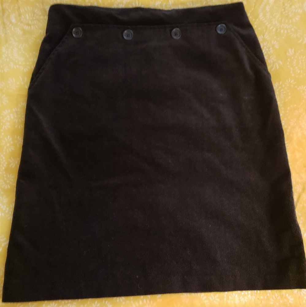 Fine herringbone print skirt